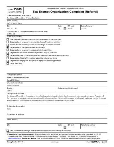 lds tax form.
